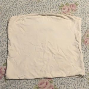 White tube top from Brandy Melville